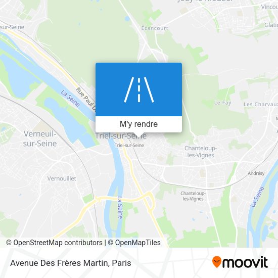 Avenue Des Frères Martin plan