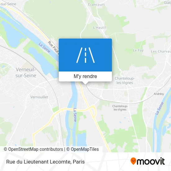 Rue du Lieutenant Lecomte plan