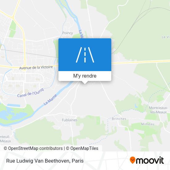 Rue Ludwig Van Beethoven plan
