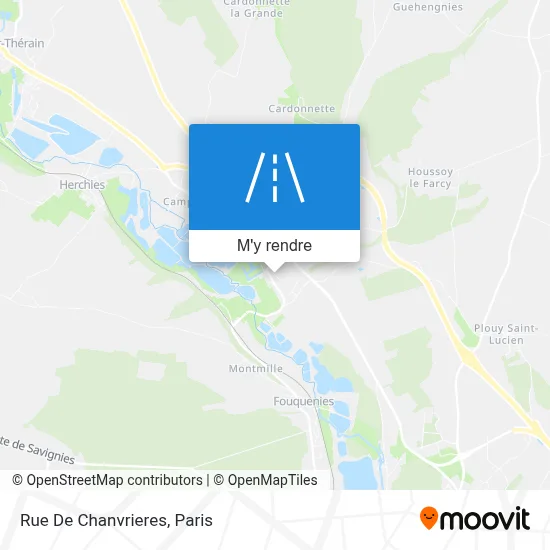 Rue De Chanvrieres plan