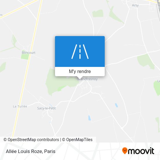 Allée Louis Roze plan