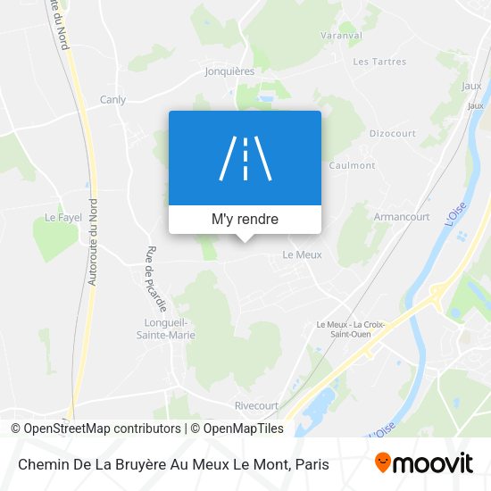 Chemin De La Bruyère Au Meux Le Mont plan