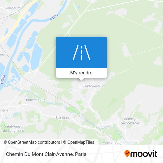 Chemin Du Mont Clair-Avanne plan