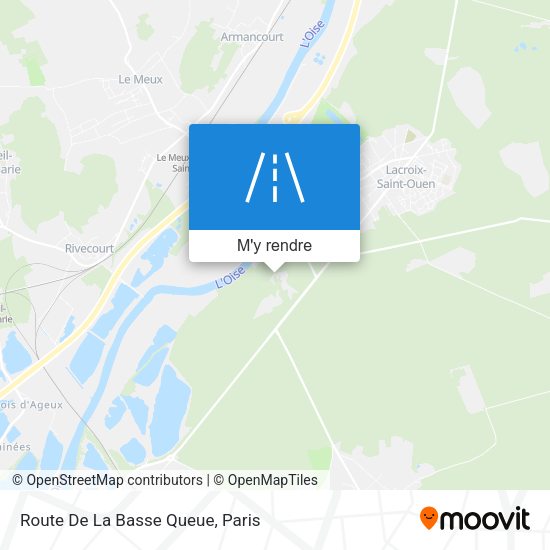Route De La Basse Queue plan