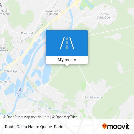 Route De La Haute Queue plan