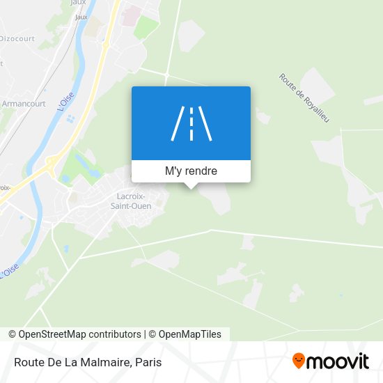 Route De La Malmaire plan