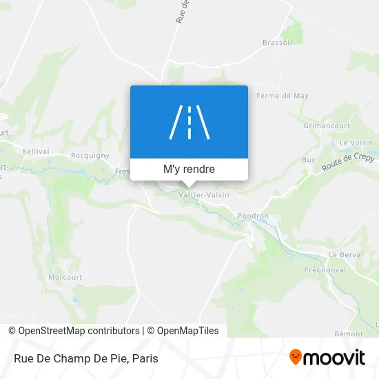 Rue De Champ De Pie plan