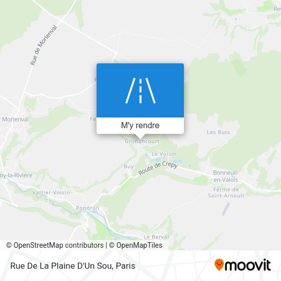 Rue De La Plaine D'Un Sou plan