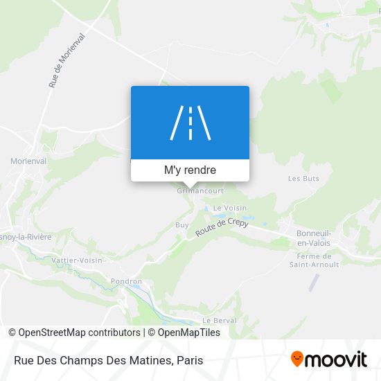 Rue Des Champs Des Matines plan