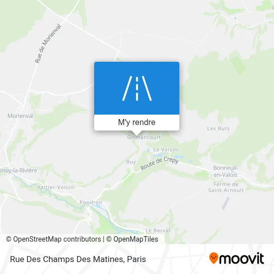 Rue Des Champs Des Matines plan