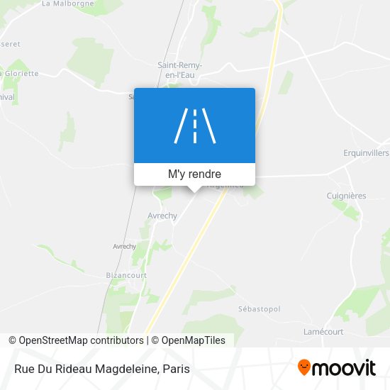 Rue Du Rideau Magdeleine plan