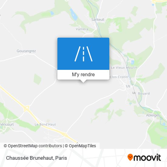 Chaussée Brunehaut plan