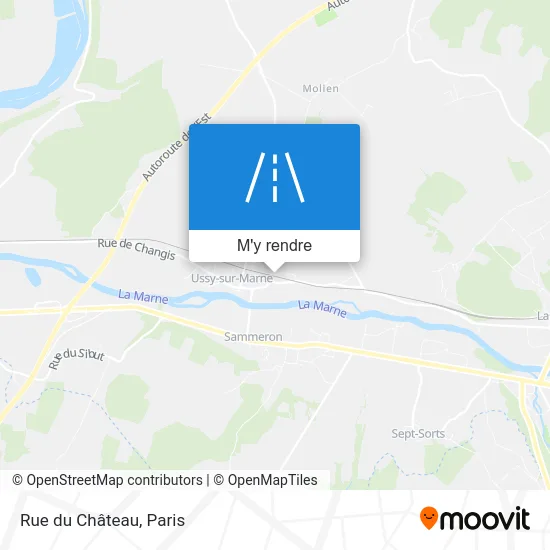 Rue du Château plan