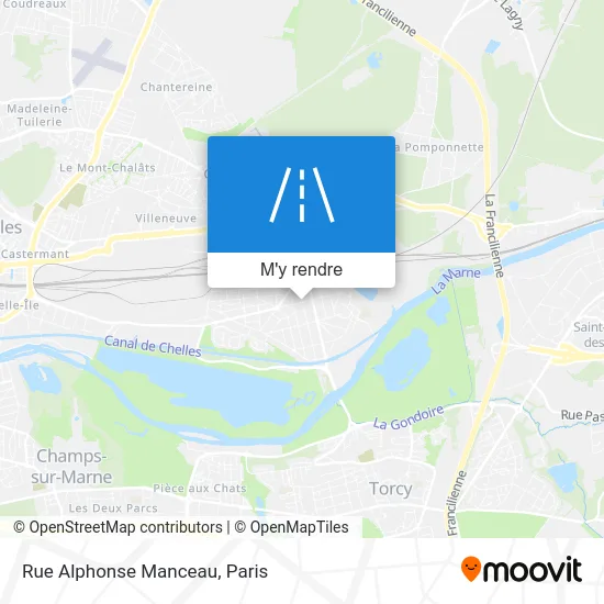 Rue Alphonse Manceau plan