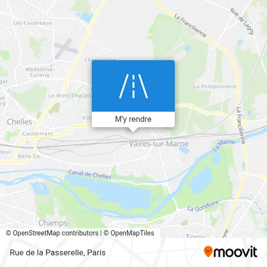 Rue de la Passerelle plan