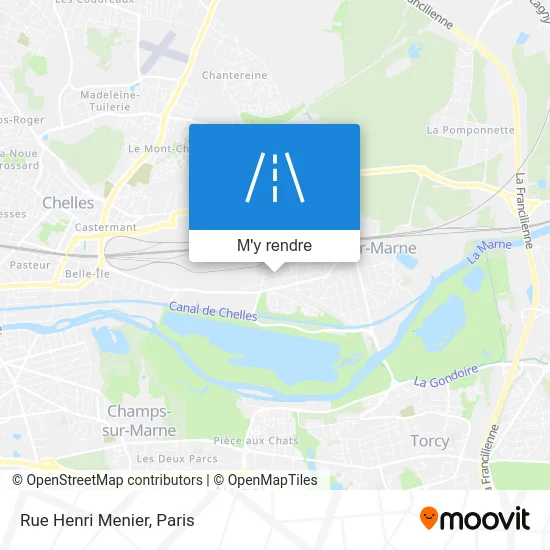 Rue Henri Menier plan