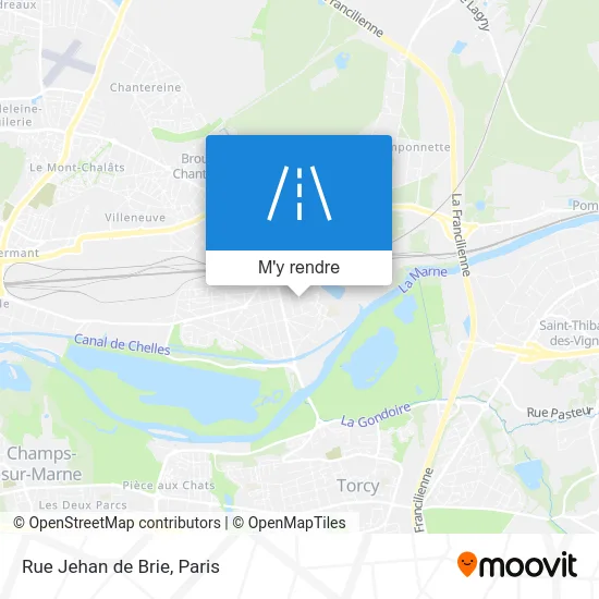 Rue Jehan de Brie plan