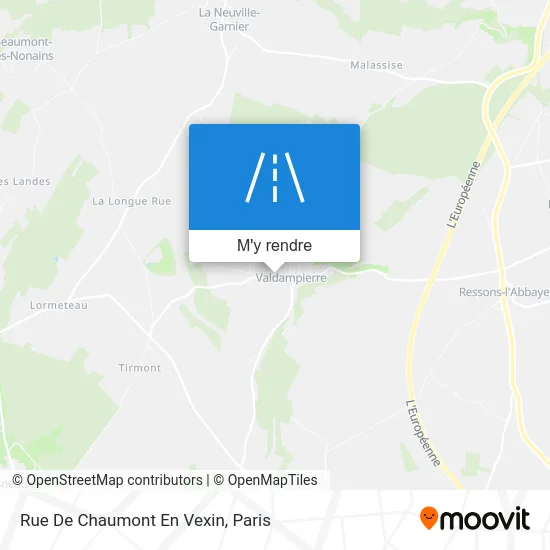 Rue De Chaumont En Vexin plan