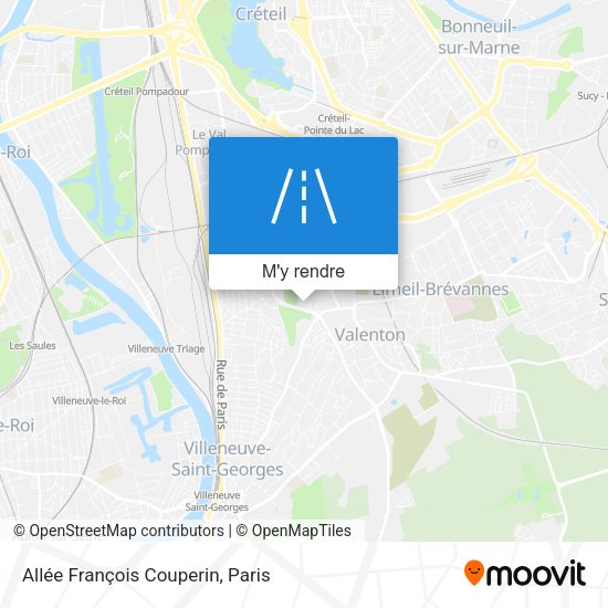 Allée François Couperin plan