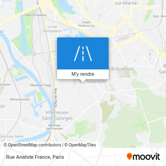 Rue Anatole France plan