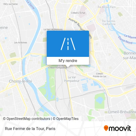 Rue Ferme de la Tour plan