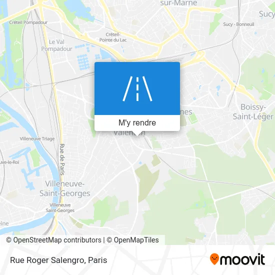 Rue Roger Salengro plan