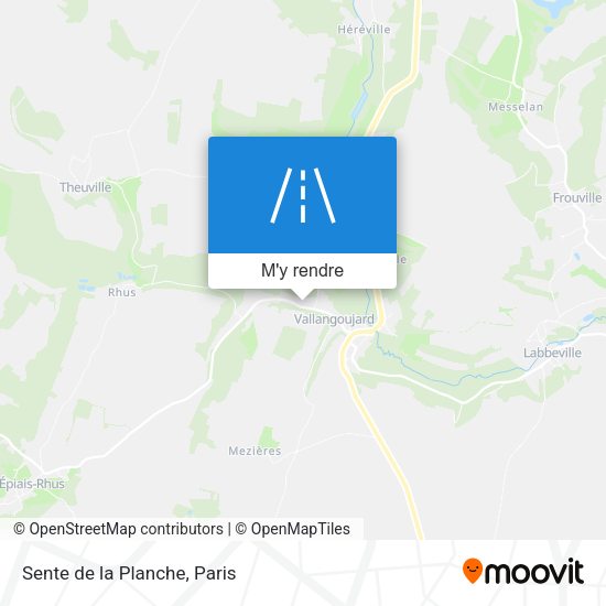Sente de la Planche plan