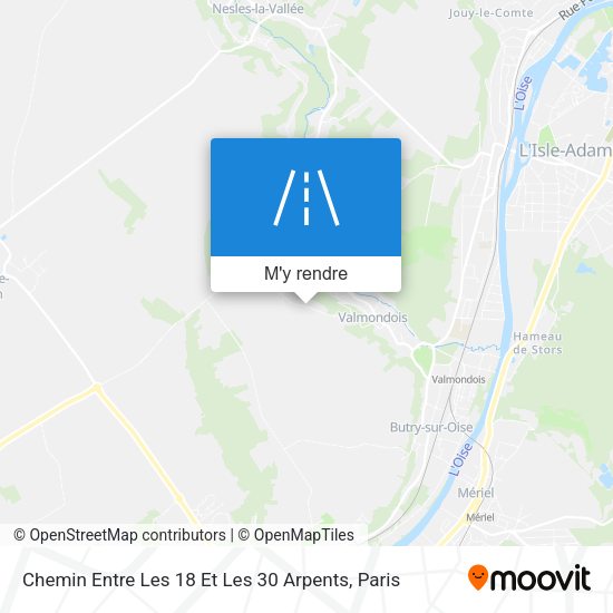 Chemin Entre Les 18 Et Les 30 Arpents plan