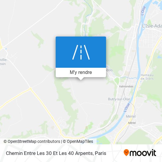 Chemin Entre Les 30 Et Les 40 Arpents plan