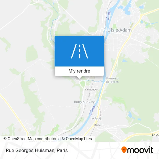 Rue Georges Huisman plan