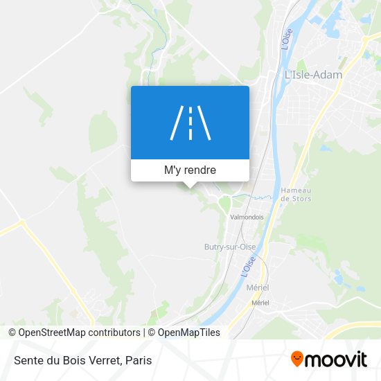 Sente du Bois Verret plan