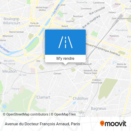 Avenue du Docteur François Arnaud plan