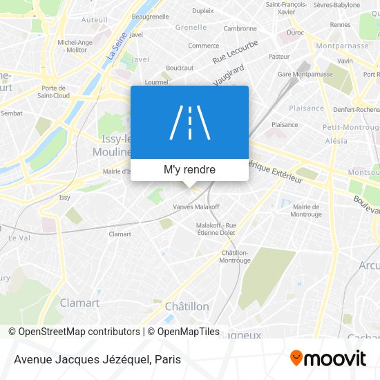 Avenue Jacques Jézéquel plan