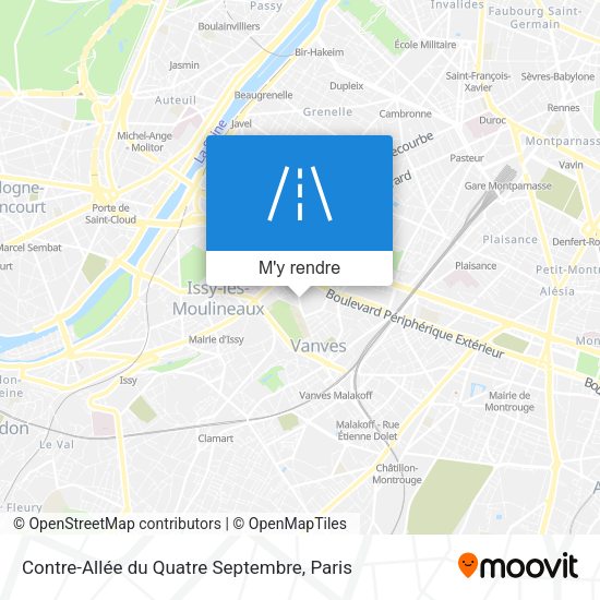Contre-Allée du Quatre Septembre plan