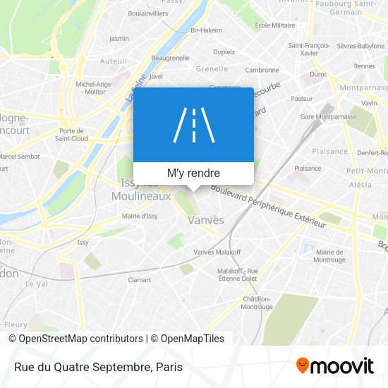 Rue du Quatre Septembre plan