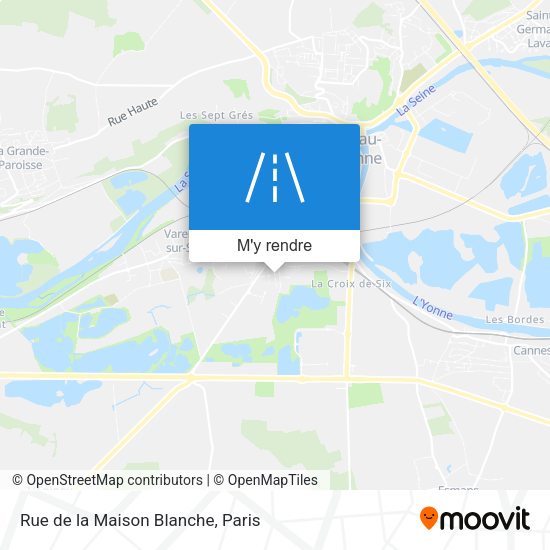 Rue de la Maison Blanche plan
