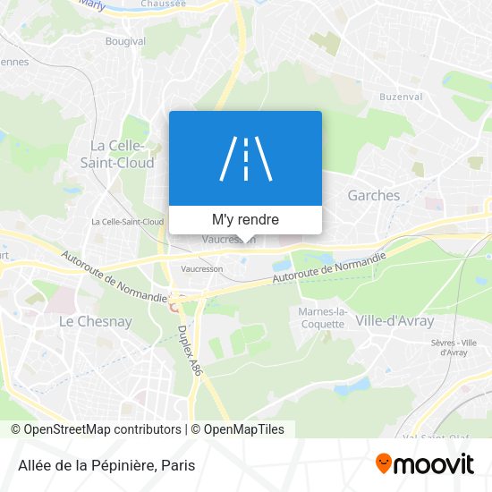 Allée de la Pépinière plan