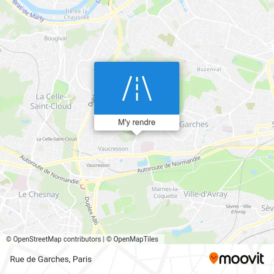 Rue de Garches plan