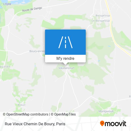 Rue Vieux Chemin De Boury plan