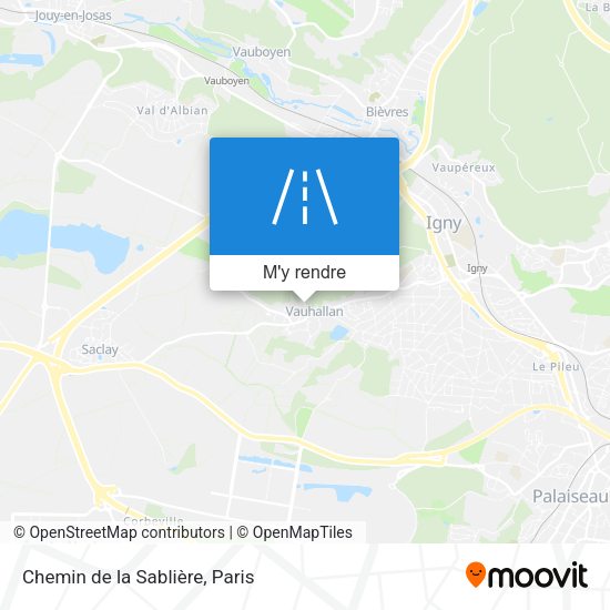 Chemin de la Sablière plan
