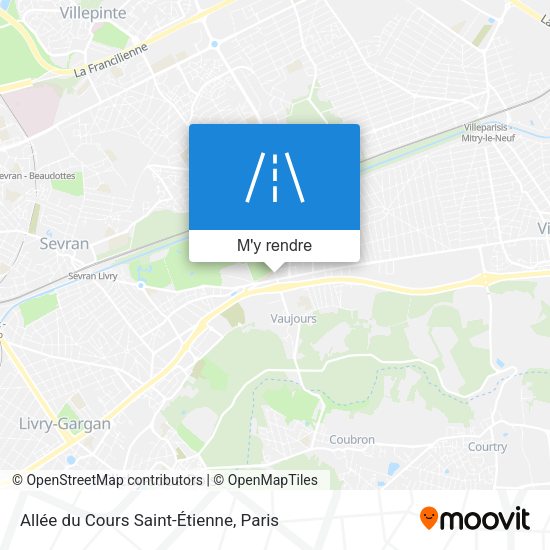 Allée du Cours Saint-Étienne plan