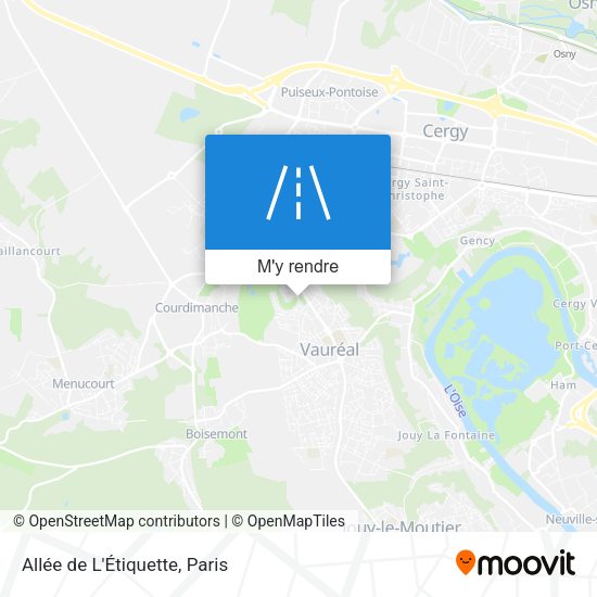 Allée de L'Étiquette plan