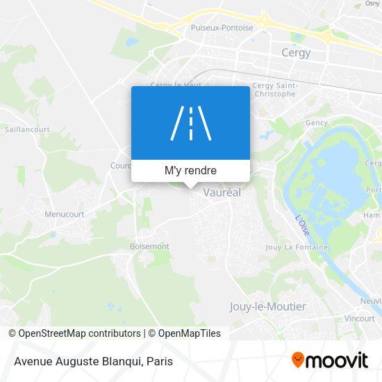 Avenue Auguste Blanqui plan