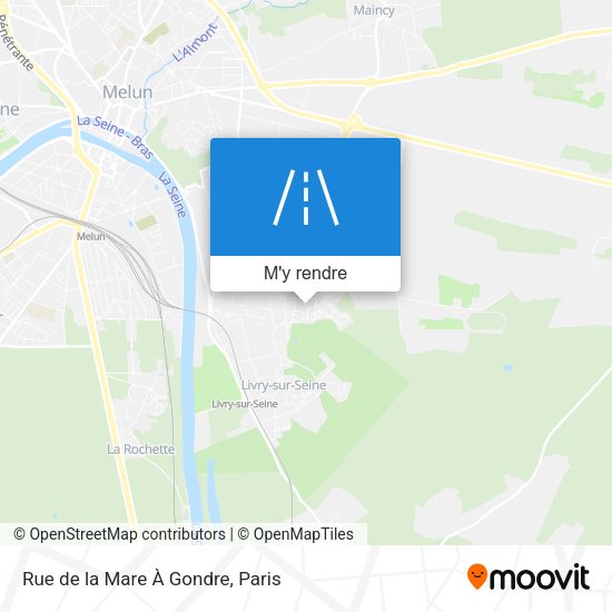 Rue de la Mare À Gondre plan