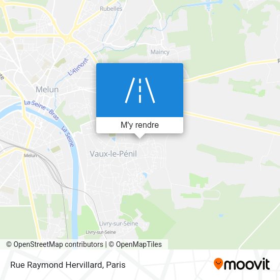 Rue Raymond Hervillard plan