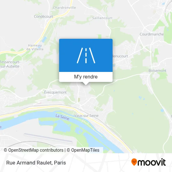 Rue Armand Raulet plan