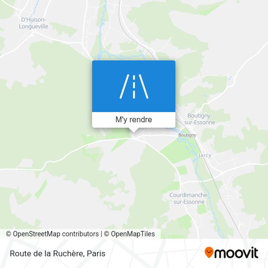 Route de la Ruchère plan