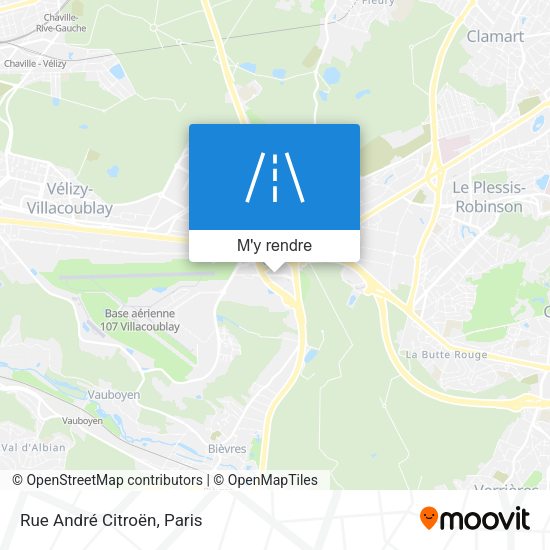 Rue André Citroën plan
