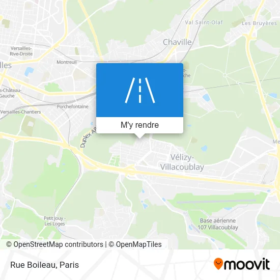 Rue Boileau plan