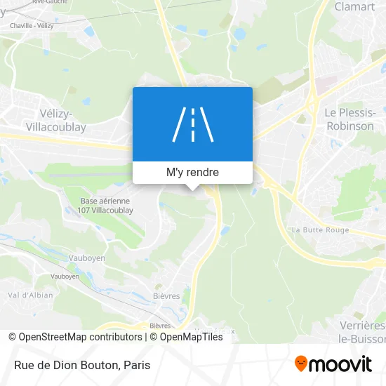 Rue de Dion Bouton plan